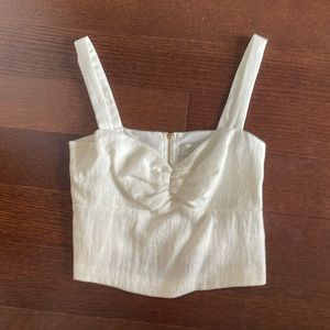 Rachel Zoe white crop top never been worn! Great for bride / bachelorette!